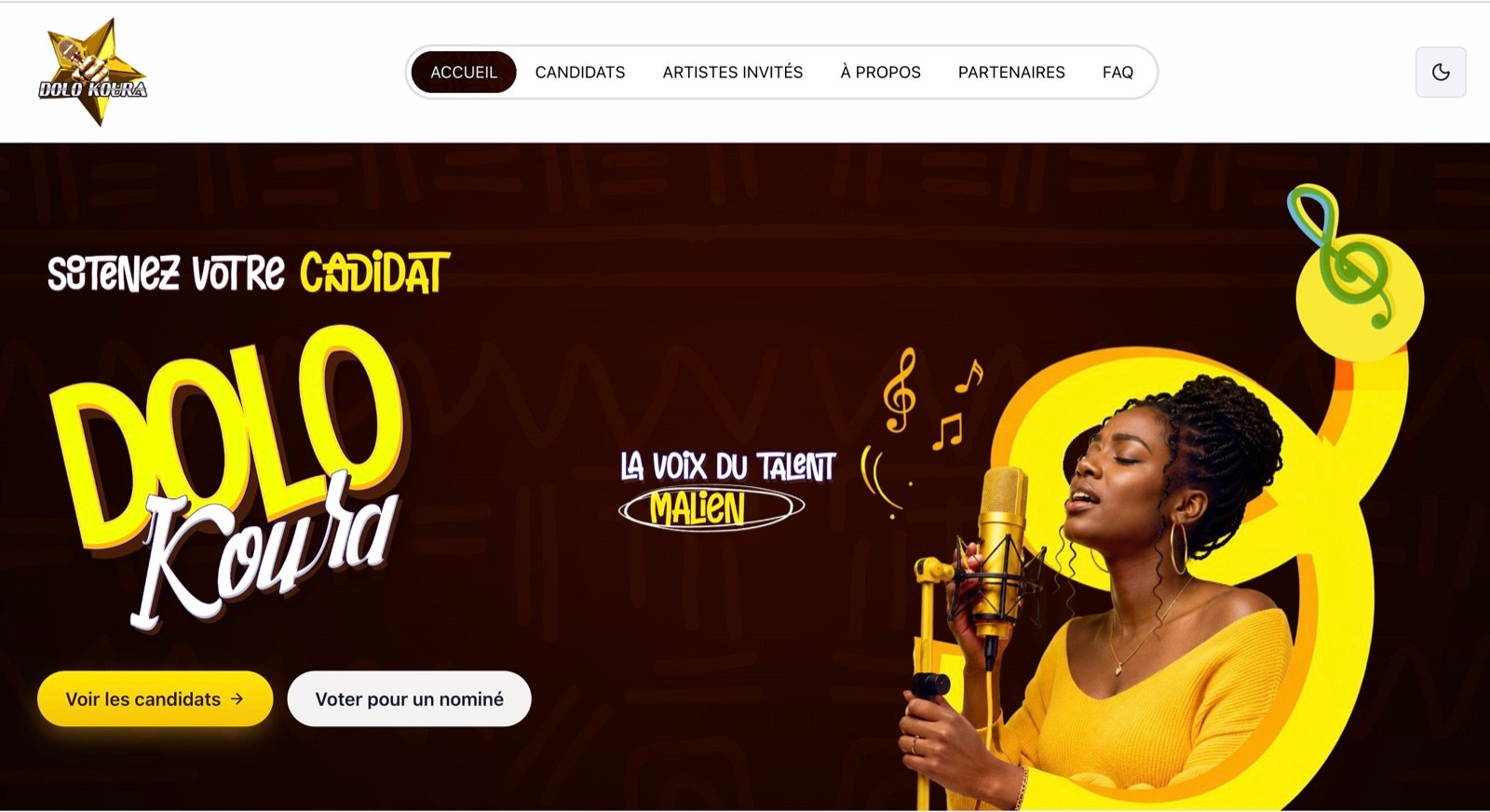 DOLO Koura - plateforme de vote en ligne